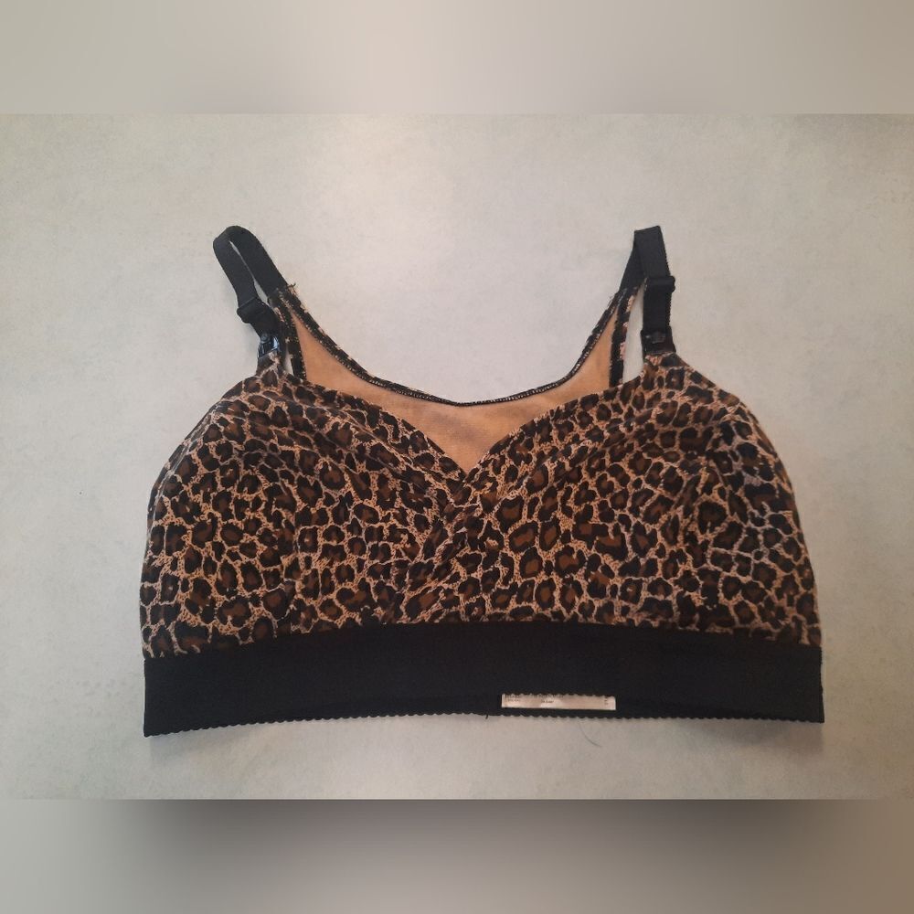 Bravado Original Nursing bra - leopard print M + 36-40 D-DD